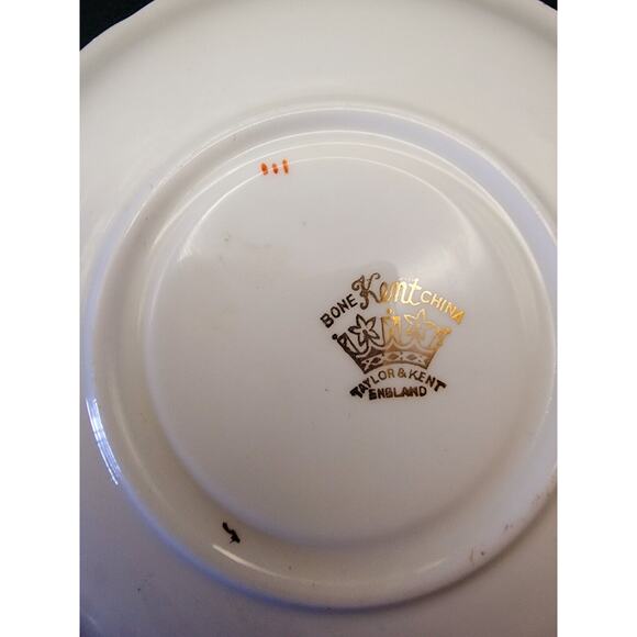 VTG Taylor & Kent Scottish Clan Cameron Lusterwear Tea Cup Saucer Bone China - Picture 9 of 16